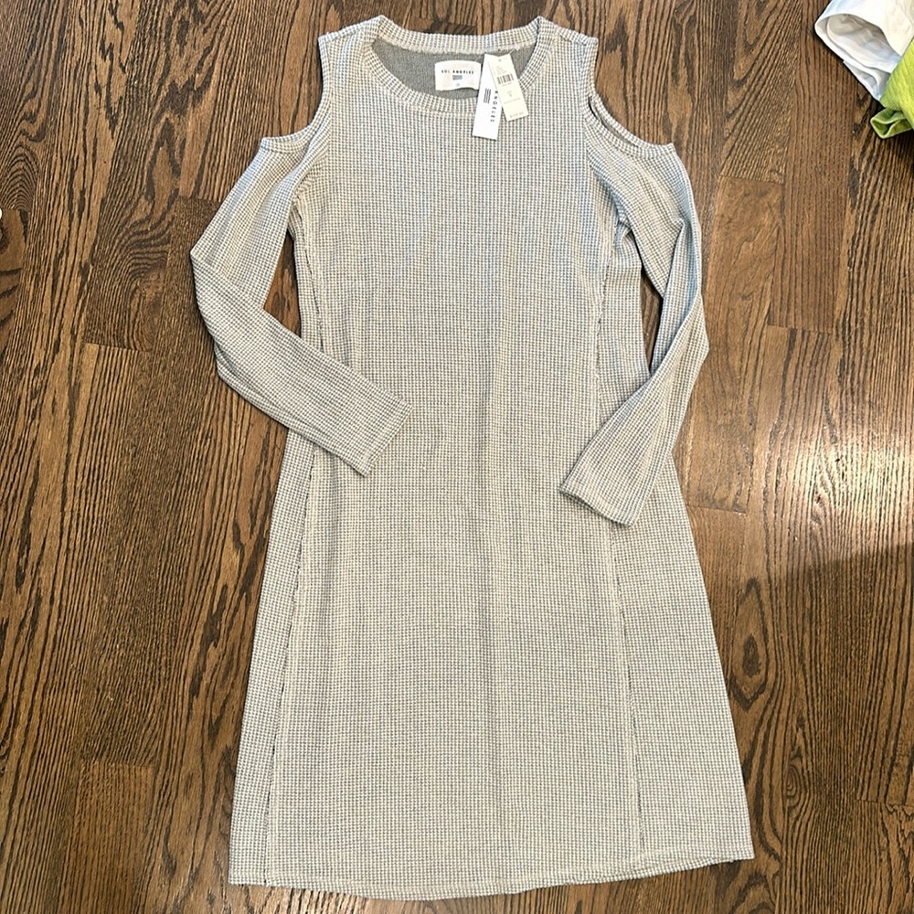 Sol Angeles Apres Cold Shoulder Dress - Size S - NWT